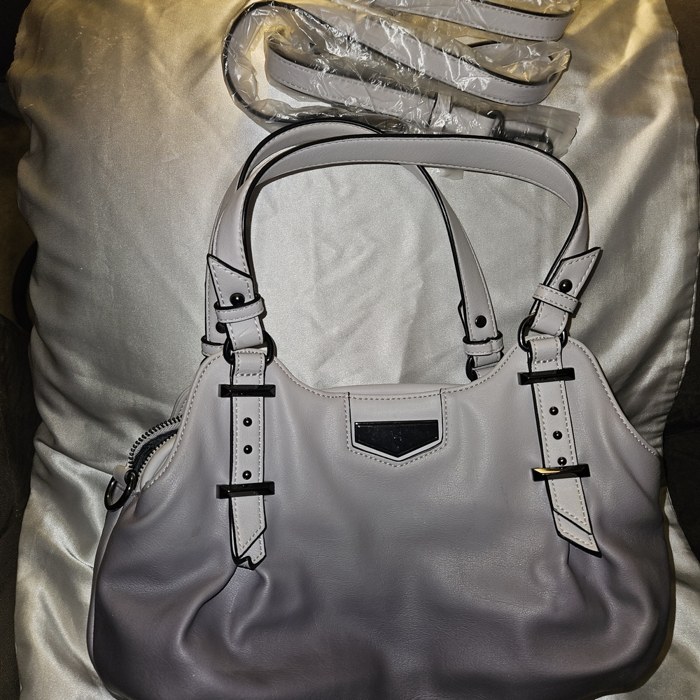 Simply Vera Vera Wang Two-Tone Gray Shoulder Bag